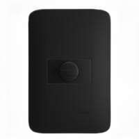 Conj.4x2 variador dimmer rotativo bivolt - cor preto fosco